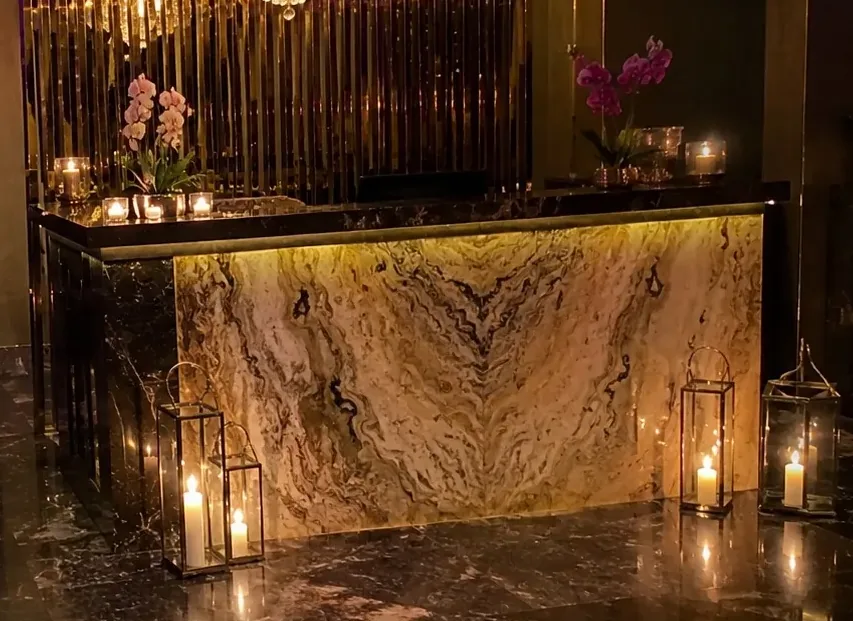 Resepsiyon karşılama alanı — Lila Spa, Kayaşehir misafirlerine hizmet veren salon